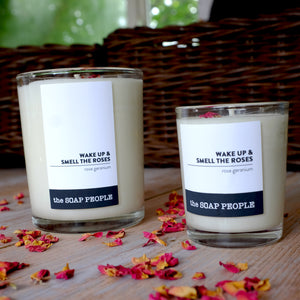 WAKE UP & SMELL THE ROSES MASSAGE CANDLE